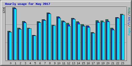 Hourly usage for May 2017